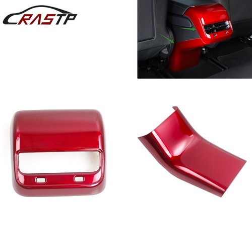 ABS Rear Air Vent Outlet Cover Trim+Plate Cover Trim For Tesla Model 3