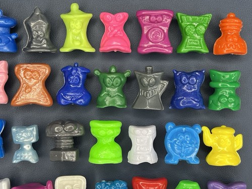 COMPLETE SET *60* MIXED CLASSIC CRAZY BONES GOGOS *THINGS* 2235 - Picture 3 of 5