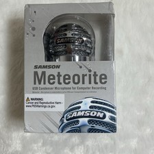 USB Condenser Recording Microphone Silver Samson Meteorite Retail 39.99 NEW