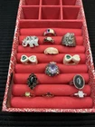 Vintage Costume Jewelry Rings Assorted Mixed Lot of 13