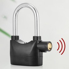 110 Decibel Alarm Padlock for Bike Security Waterproof Heavy Duty Lock
