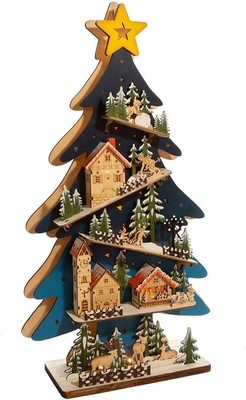 Kurt S. Adler JEL0962 Christmas Village, Multi-Colored