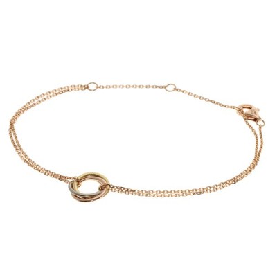Cartier Trinity Sweet Bracelet 18K Yellow Gold 18KWG 18KPG Women's