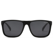 Ferrari 8007 Sunglasses Matte Black Frame Gray Lenses 58-22-139mm UV