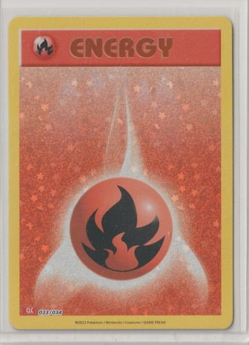 2023 Pokémon TCG Classic: Charizard Deck FIRE ENERGY 33/34 MINT HOLO #3