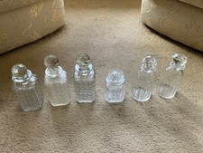 Crystal Square Cut Decanters - Set of 6