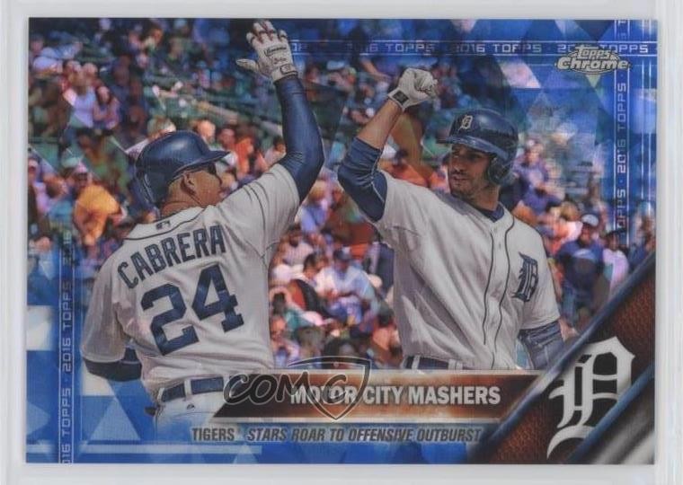 2016 Topps Box Set Chrome Sapphire Edition /250 Miguel Cabrera JD Martinez 7k6