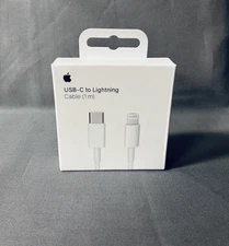 New USB-C to Lightning Genuine OEM iPhone Fast Charger Charging Cable - (1m)