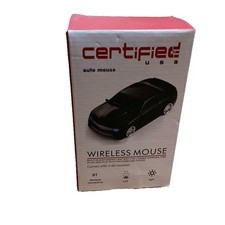 Black Car Mouse Wireless Sports Car Shaped Mouse 2.4Ghz Computer Optical NIB