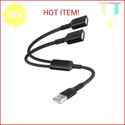 Itramax USB Splitter 1 in 2 Out 1FT,Dual Port Extender Hub,USB Splitter Y Cable