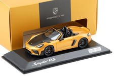 1:43 Spark Porsche 718 Spyder RS (982) Nordic Gold/ Black Wheels WAP Dealer