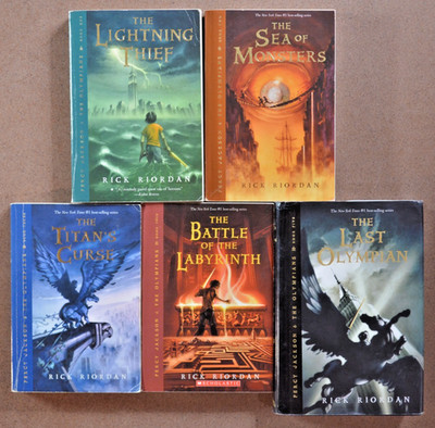 ORIGINAL COVERS Percy Jackson and the Olympians Book Series by Rick Riordan P2