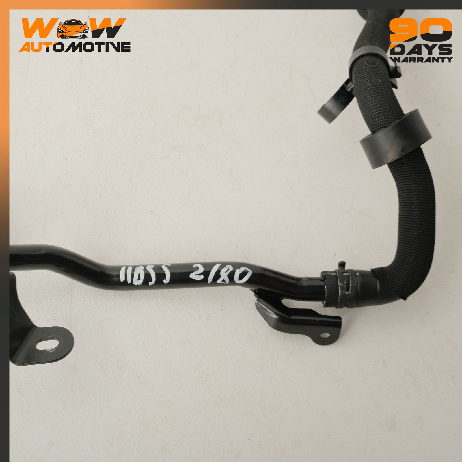 04-19 BENTLEY CONTINENTAL SUPERSPORTS FRONT COOLANT WATER HOSE TUBE PIPE OEM
