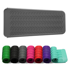 Resistant Silicone Mat Pouch for Flat Iron, Curling Iron,Hot Hair Tools Grey