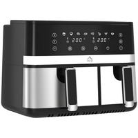 HOMCOM Dual Zone Air Fryer 8.5L Double Air Fryer with SYNCFinish 2700W