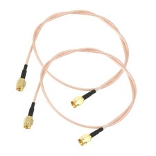 2pcs SMA Male to SMA Male Plug Cable for 3G 4G LTE GPS WiFi Antenna Radio
