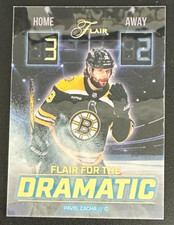 2025-26 Fleer Flair Hockey PAVEL ZACHA Flair for the Dramatic (Boston Bruins)