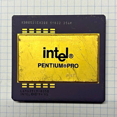 Intel Pentium Pro 200MHz 256KB L2 Sockel 8 1-Core CPU KB80521EX200 SY032