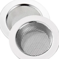 LASSHSWA 2 Pcs Kitchen Sink Strainer Stainless Steel, Mesh and Silver 