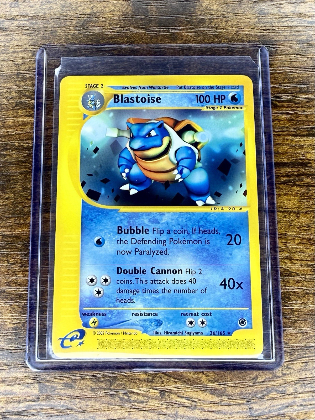 Pokémon Blastoise 36/165 Non-Holo Rare - 2002 Expedition Base Set