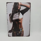 Vintage Tin Metal Signs - Pin Up Girls Sexy Posters Wall Decor Retro  Sign