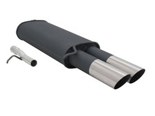 Endschalldämpfer Auspuff VW Passat 3B/3BG 96/05 - 2x76mm MS