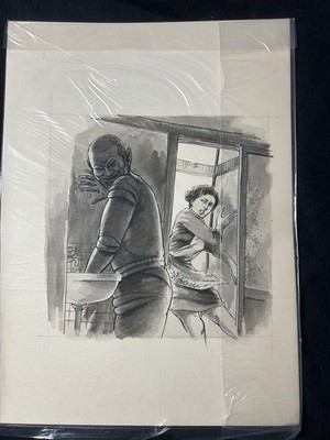 Edogawa Ranpo Original Illustration Book Art for Past Publication