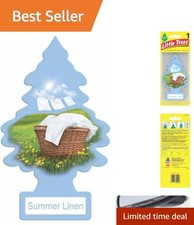 Little Trees Summer Linen Hanging Air Fresheners - Fresh Scents for Office  Car