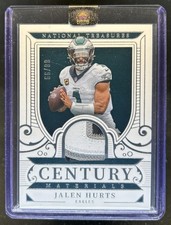 2025 Panini National Treasures Jalen Hurts Century Patch #/99 Eagles