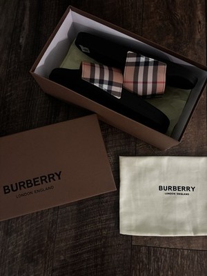 Burberry Vintage Check Slide Sandal Men's Beige Size 9 US