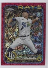 2024 Topps Chrome Magenta Speckle Refractor 64/350 Shane McClanahan #135 10k8