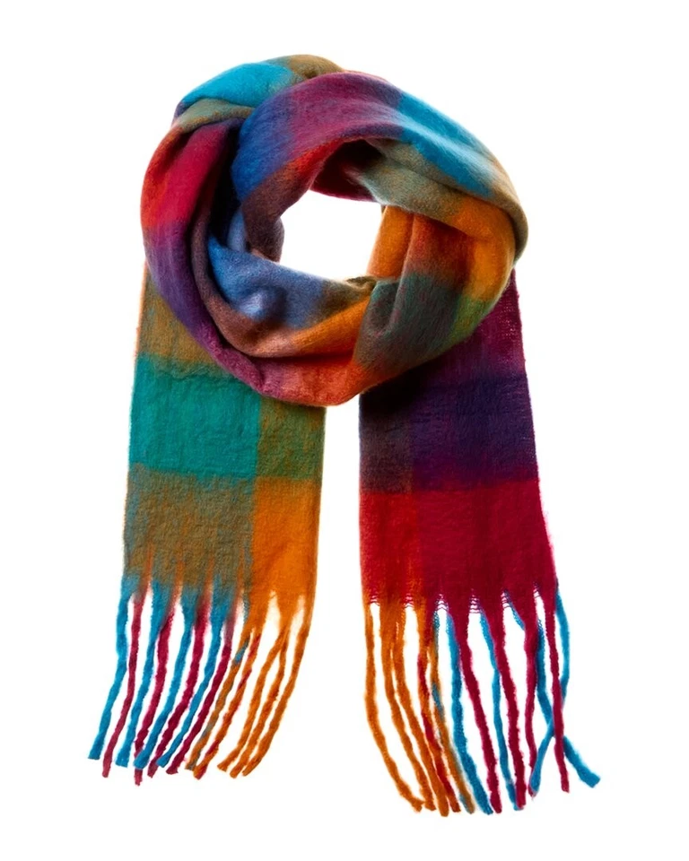 La Fiorentina Plush Scarf Women's Blue