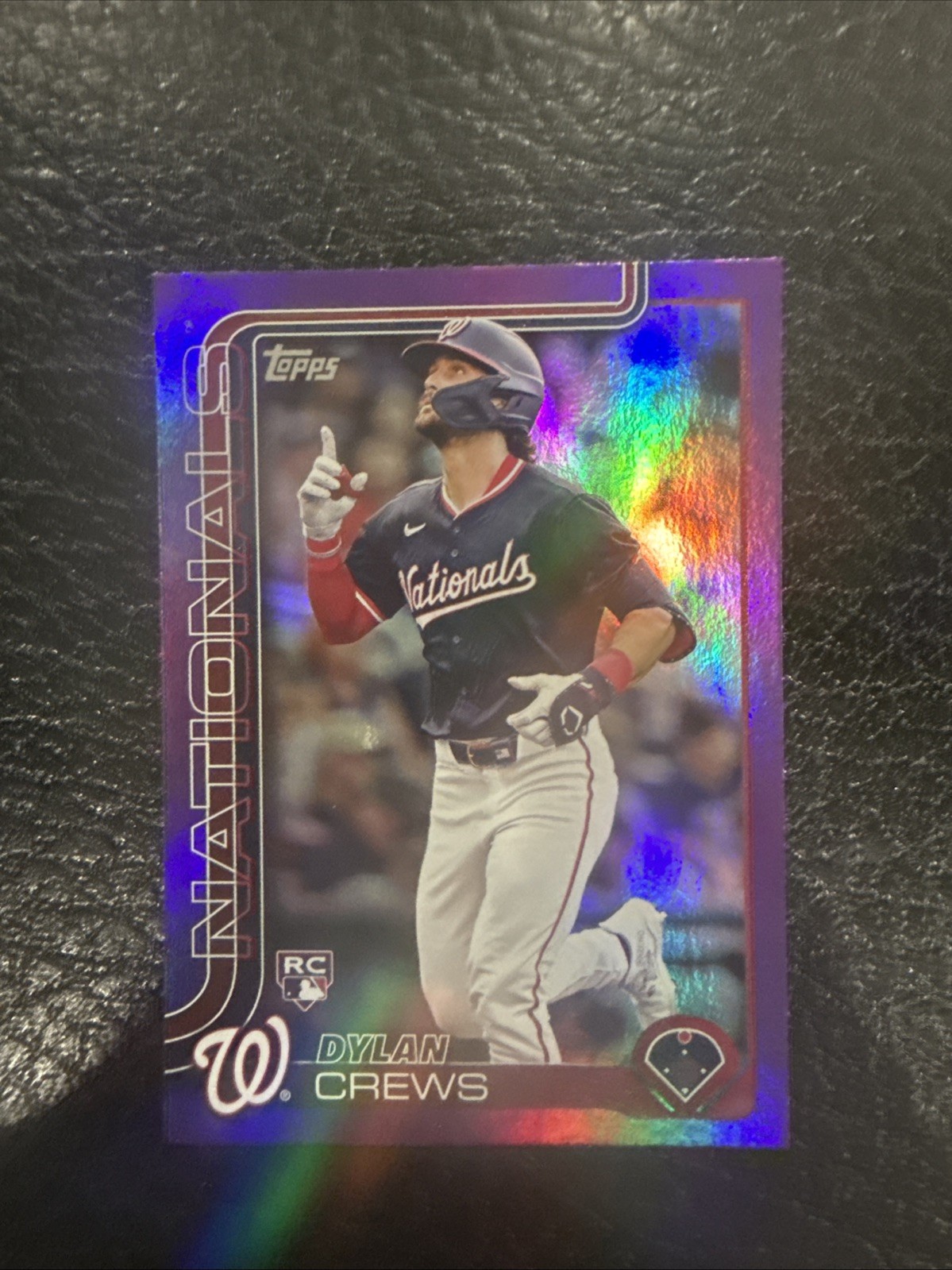 2025 Topps Series 1 - Dylan Crews #74 Purple Holofoil /250 (RC)