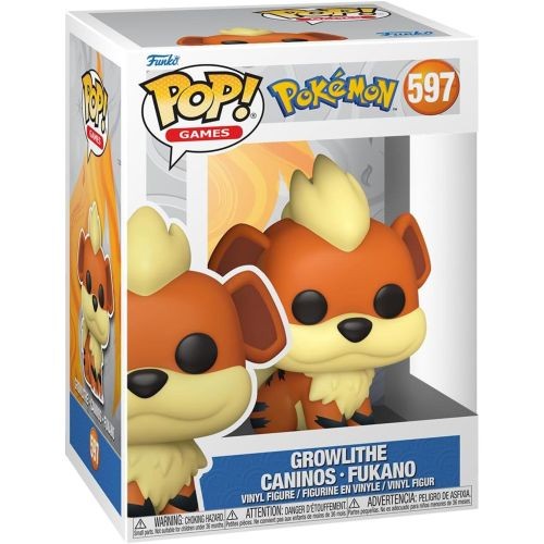 Funko Pop! n. 597 Pokemon - Growlithe - Caninos - Fukano NUOVO - Immagine 2