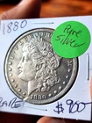 1880 Morgan Coin (1R) - Not checked for authenticity