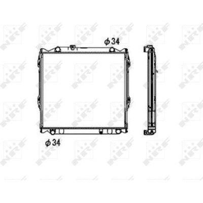 NRF 53708 Kühler Motorkühlung für TOYOTA LAND CRUISER 90 4 RUNNER J9 N18