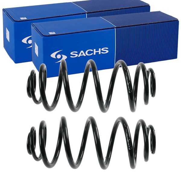 2X Sachs Fahrwerksfedern Hinten Passend FÜR Fiat Croma Links+Rechts-image