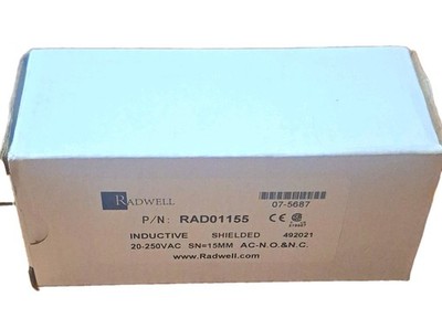 Radwell RAD01155 Inductive Proximity Sensor Shielded 20-250VAC 15mm New