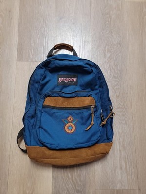 90s Blue Jansport Made In USA Suede Bottom Backpack with Native