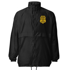 Security Embroidery Badge For Work and Events Unisex Windbreaker