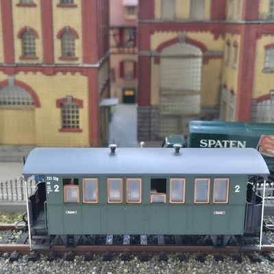Bemo H0m 3002 821 Personenwagen 731 Stg KBi 2. Klasse der DB Rauch ohne OVP/2517