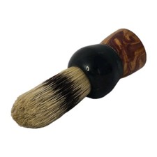 Vintage Fuller Barber Shaving Brush Marbled Handle Boar Bristle Made In USA