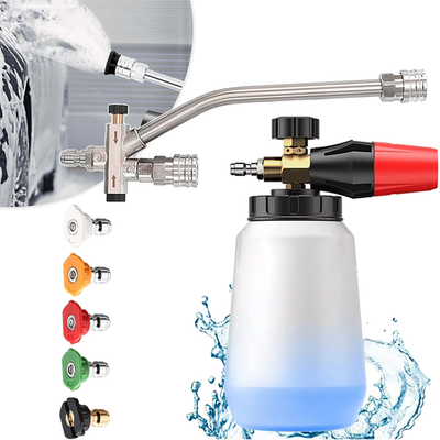 #ad Snow Foam Lance Cannon Gun Car Wash Soap Bottle Sprayer Pressure Washer Set USA $31.98