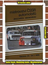 Metal Sign - 1988 Ostrava Racing Program - 10x14 inches