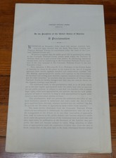 William H Taft / Coronado National Forest Map Proclamation Arizona 1st ed 1910