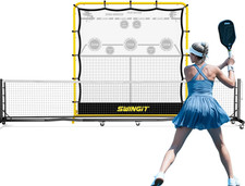 Portable Pickleball Rebounder Net and Pro Pickleball Net with Wheels