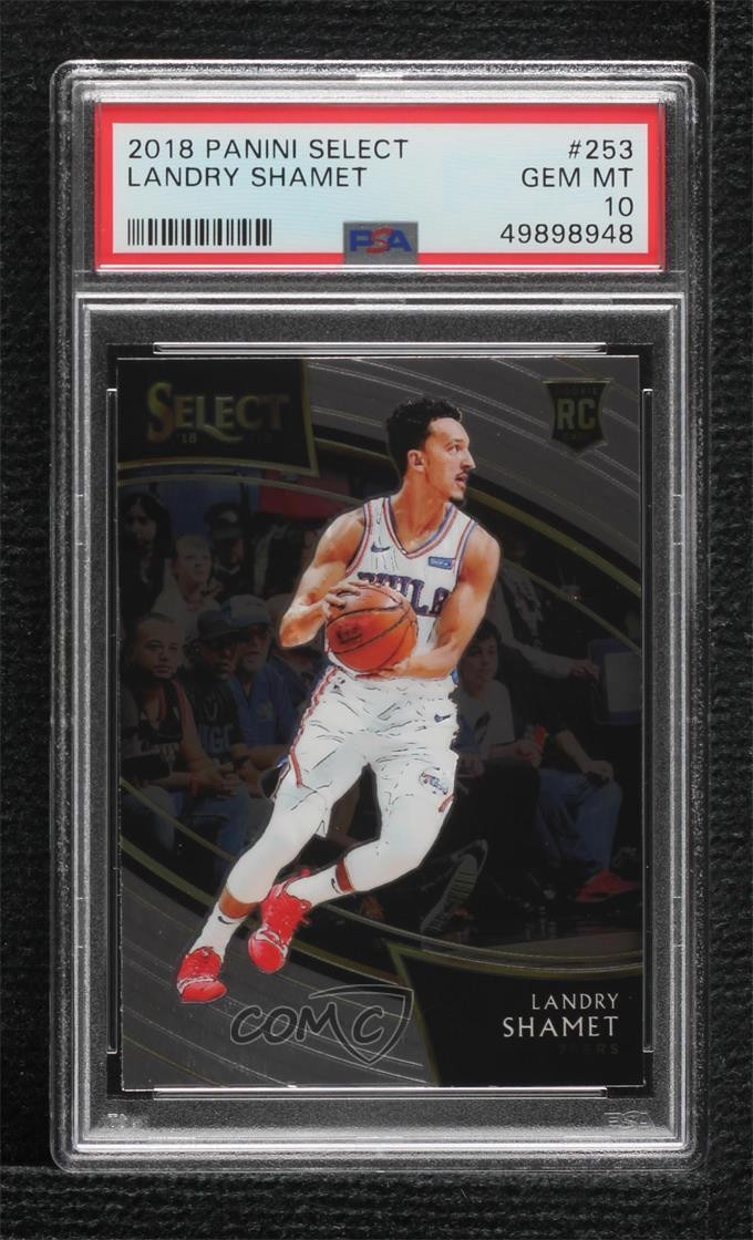 2018-19 Panini Select Courtside Landry Shamet #253 PSA 10 GEM MT Rookie RC 5b9