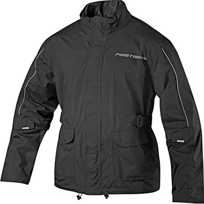 Firstgear Splash Regenjacke, eine coole Reitjacke für Motorräder (XL schwarz)