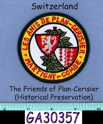 LES AMIS DE PLAN-CERISIER SWISS Town Historical Preservation Patch FRIENDS OF