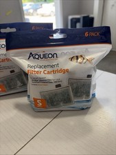 Two 6 pack ActivatedCarbon Aquarium Filter Cartridges NSF Certified, Compact Fit